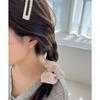 [4Xtyle] (Silver 925) Stripe Ribbon Earring