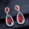 CMM Sparkly AAA Cubic Zirconia Jewellery Bridal Drop Pendant Earrings