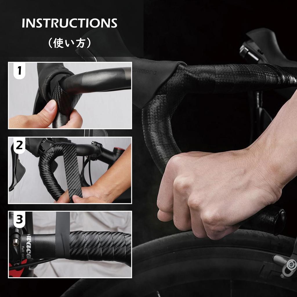 TRIWONDER Road Bike EVA Cushioned Handlebar Tape with End Caps White (2 Rolls)