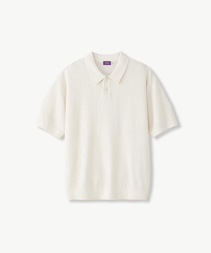 STCO Boucle Collar Knit Ivory (Oversized)_Sktvb53Osi
