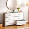 Chest of Drawers - AKTIVE - 114x30x70 Cm - 6 Drawers - Contemporary Design - Practical and Durable