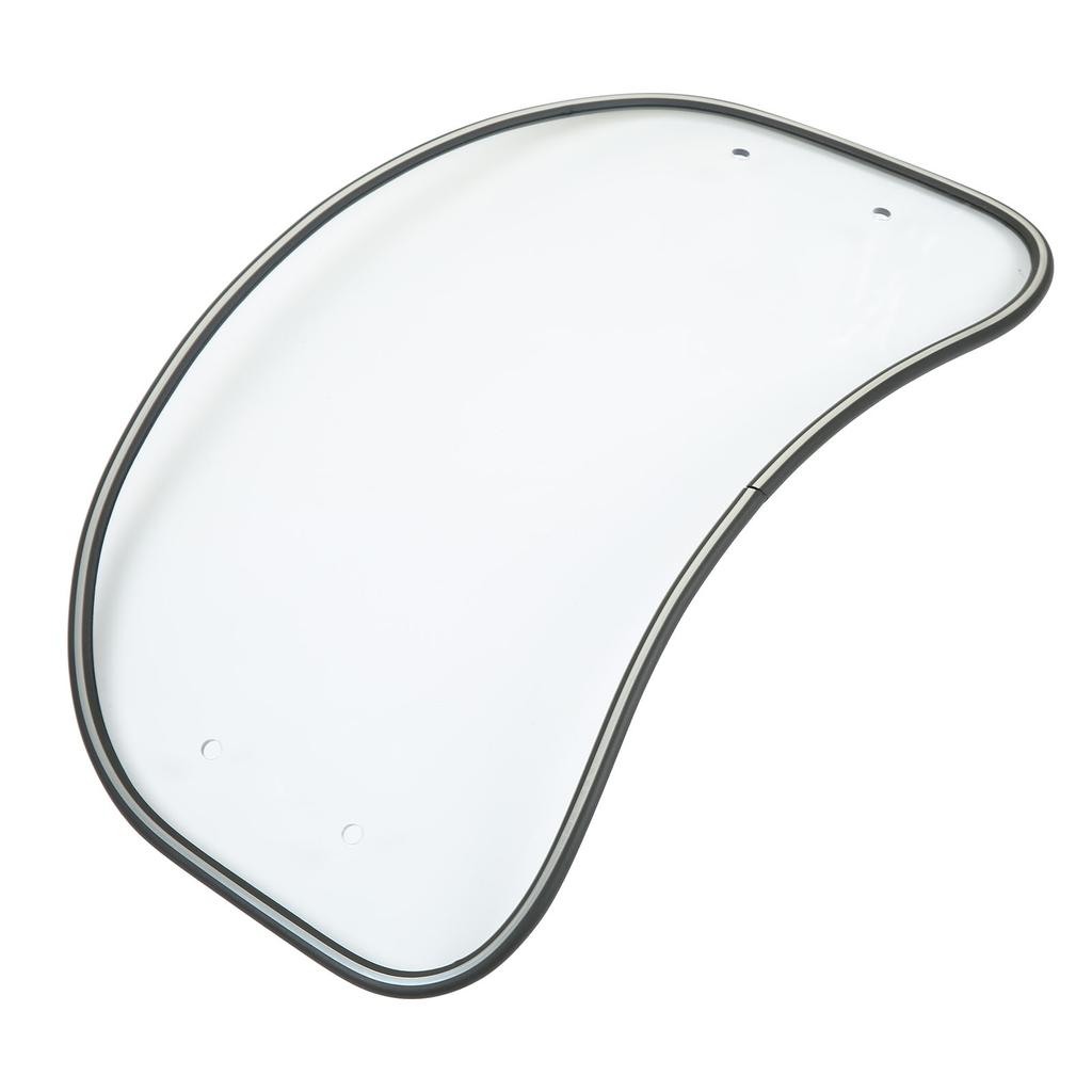 Motorcycle Oval Windshield Clear Front Windscreen Spoiler Air Wind Deflector Guard Shield Universal Fit Transparent