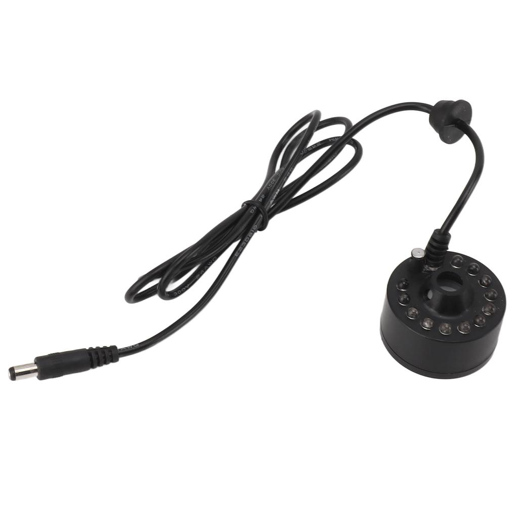 Mist Maker 12LED Beads Colorful DC 5V Interface Waterproof Ultrasound Water Fountain Fogger for