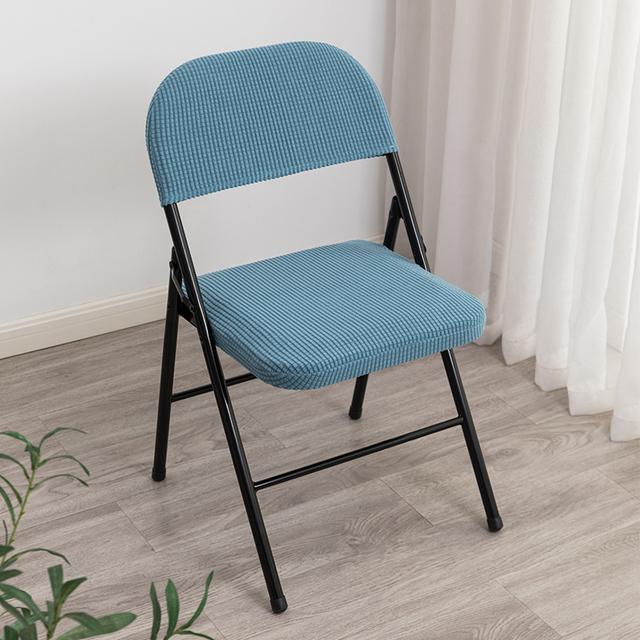 Household Folding Dining Chair Cover Backrest Chair Slipcover Office Computer Dustproof Elastic Chair Slipcover