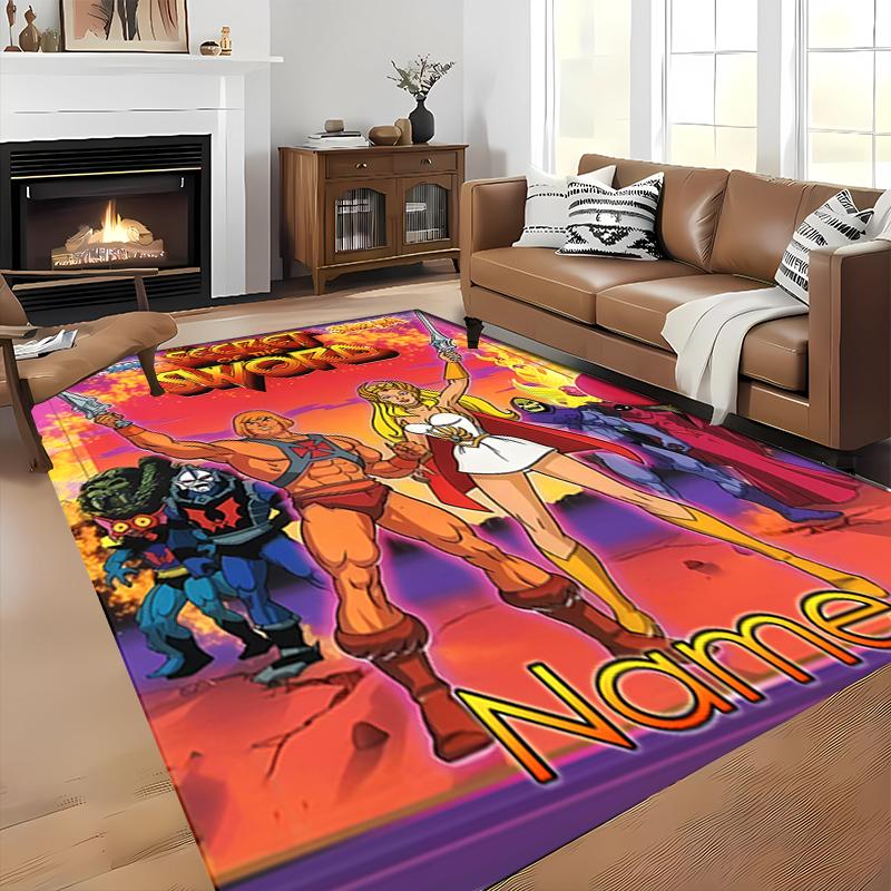 Custom personalization He-Man and the Masters of the Universe Area Rug - Perfect For Kitchen, Bathroom,Laundry Room Decor Large Size Available,Gift Al