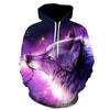 Autumn Winter Men's Casual Hoodie Animal Wolf 3D Printed Pullover Hoodies & Sweatshirts Men’s