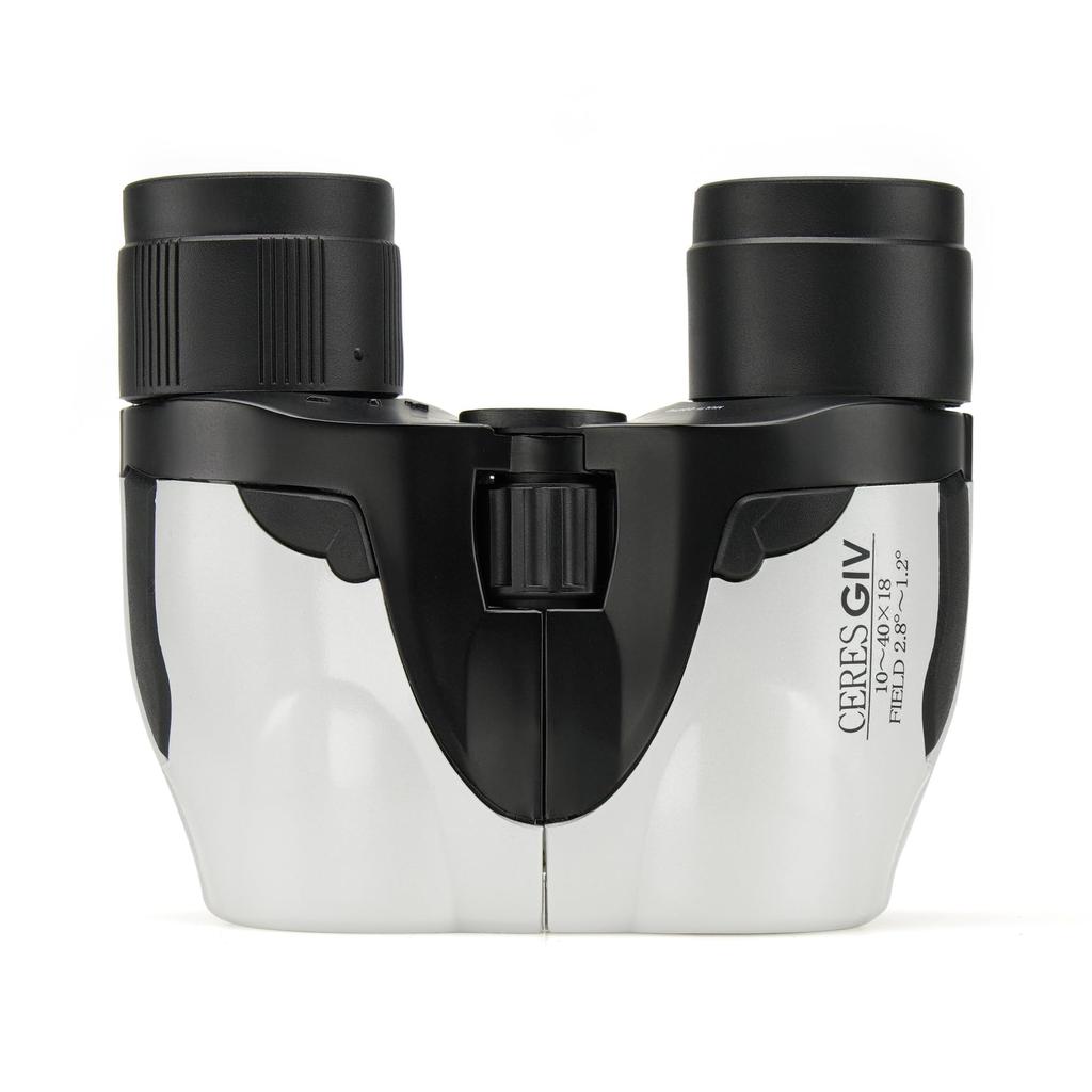 Kenko Zoom Binoculars CERES GIV Porro Prism Type 18 Caliber Compact Lightweight 202g White 013281 10-40×18 10-40x Multi-Coating