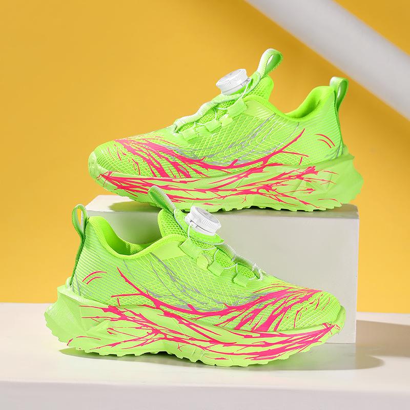 Breathable children's shoes Boys mesh sneakers Girls lightweight non-slip running shoes 2025 spring and autumn new running shoes batch