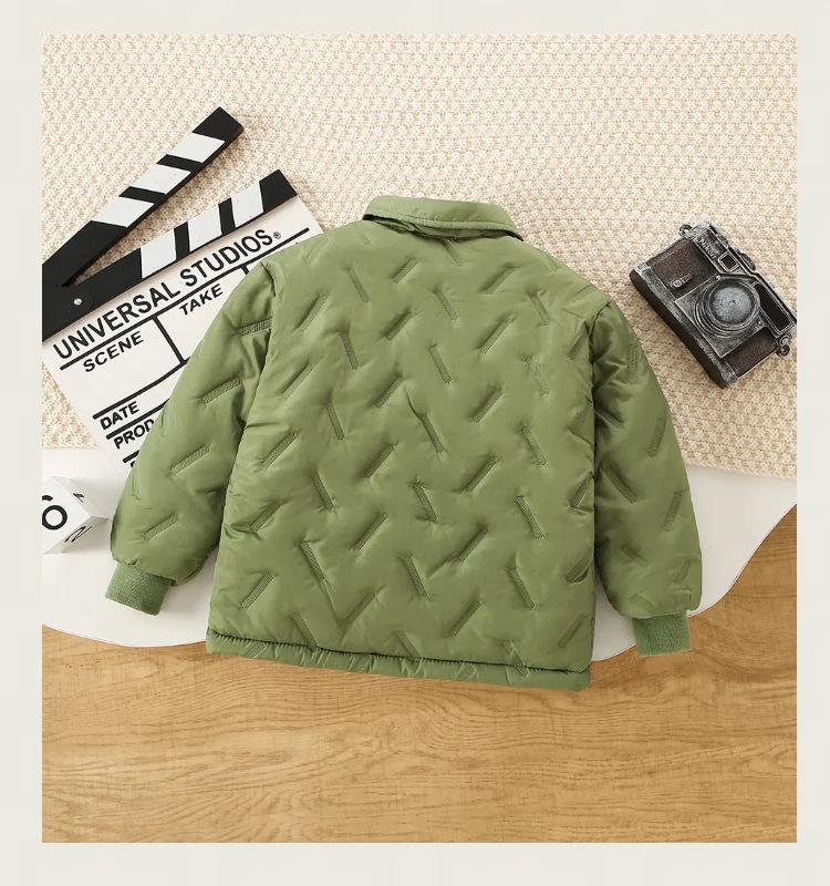 Детская теплая куртка с толстой хлопковой подкладкой для осени/зимы - Теплая школьная форма