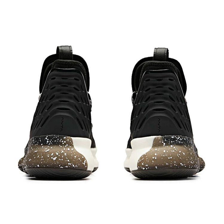 Anta Yukun 2 Basketball Shoes Men Sneakers Black White 91931180-2