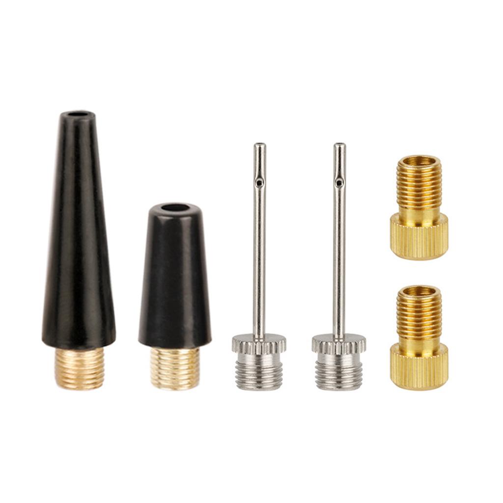 Комплект адаптеров для клапанов, игольчатый насос для мячей, адаптер для накачивания, адаптеры для клапанов велосипедных шин, аксессуары для воздушных насосов, простота использования