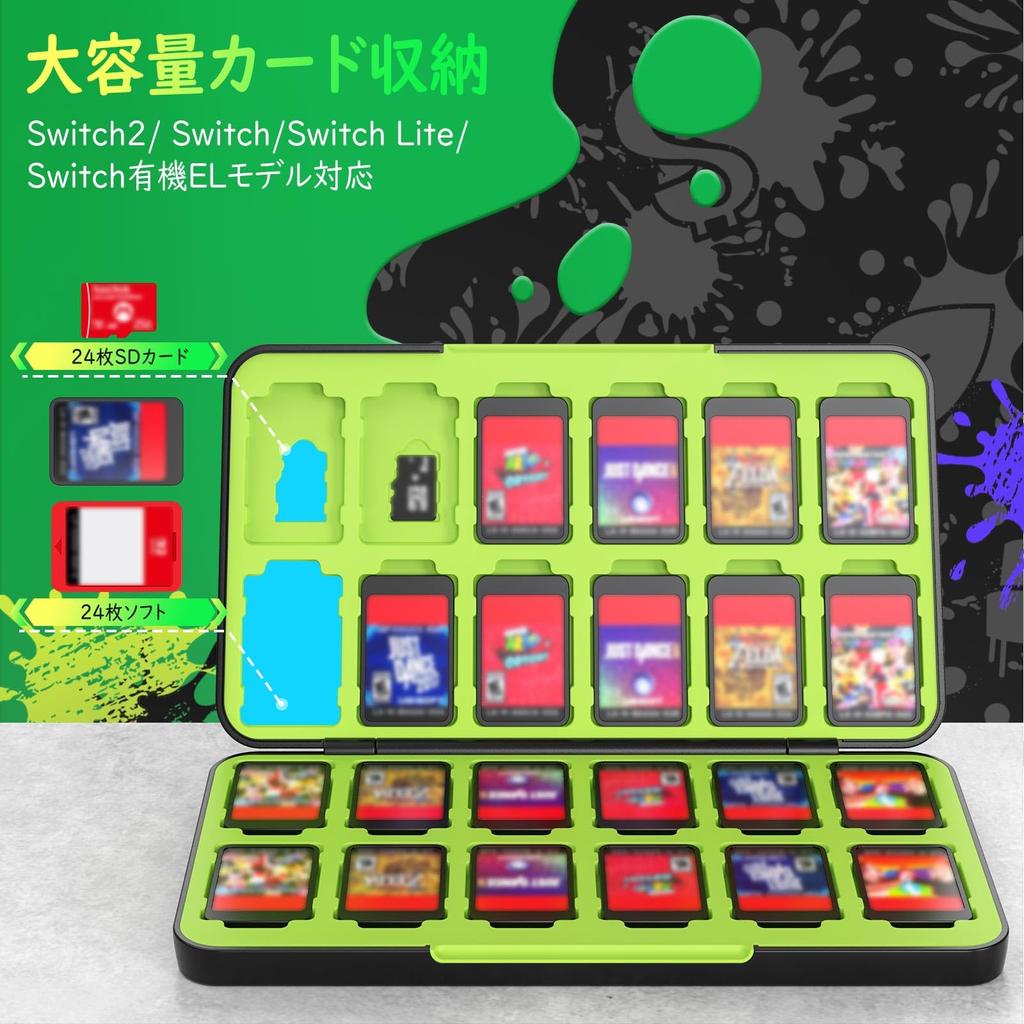 ATiC Чехол для Nintendo Switch OLED Модели Мягкий Чехол Чехол для Хранения Карт Вмещает 24 Micro SD Карты Switch Одновременно Коробка для Хранения Игровых Карт Ударопрочный Легкий