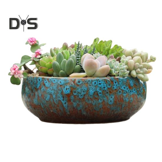 Керамическая чаша-лото для водных растений, герметичный гидропонный цветочный горшок, высокотемпературная керамическая чаша для суккулентов, аквариум