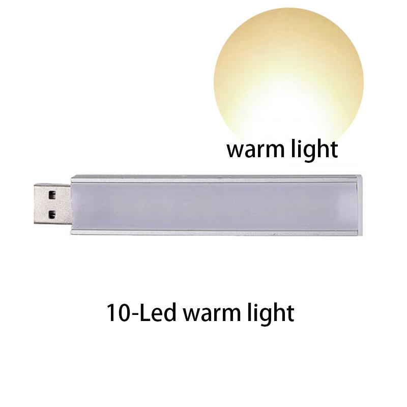 Portable Mini 3/8/24 LED 5V USB DC Warm White Lamp Book Reading Flashlight Night Light Lighting for Computer