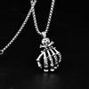Хэллоуин Скелет Призрачная Рука Популярный Преувеличенный Панк Стиль Подвеска Мужская Личность Универсальное Ожерелье