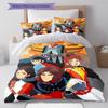 GrendizerUFO Pattern Bedding Quilt Set Quilt Cover Pillowcase Home Decoration Birthday Gift (1 * duvet cover + 2 * pillowcase, without core)
