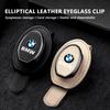 drswk4 3D Car Visor Glasses Clip Leather Logo Sunglasses Holder Magnetic Glasses Case For BMW E90 E60 E46 E39 F30 F10 E87 X3 X4 X5 X1