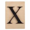 Decorative Wooden Letters - RAYHER - X - 14.9 X 10.5 Cm - Black - Handmade
