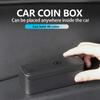 AABII1 For Benz Car Styling Coin Storage Box Plastic Coin Savings Box Organizer Accessories AMG Exclusive A C E R V Class CLA CLS C180