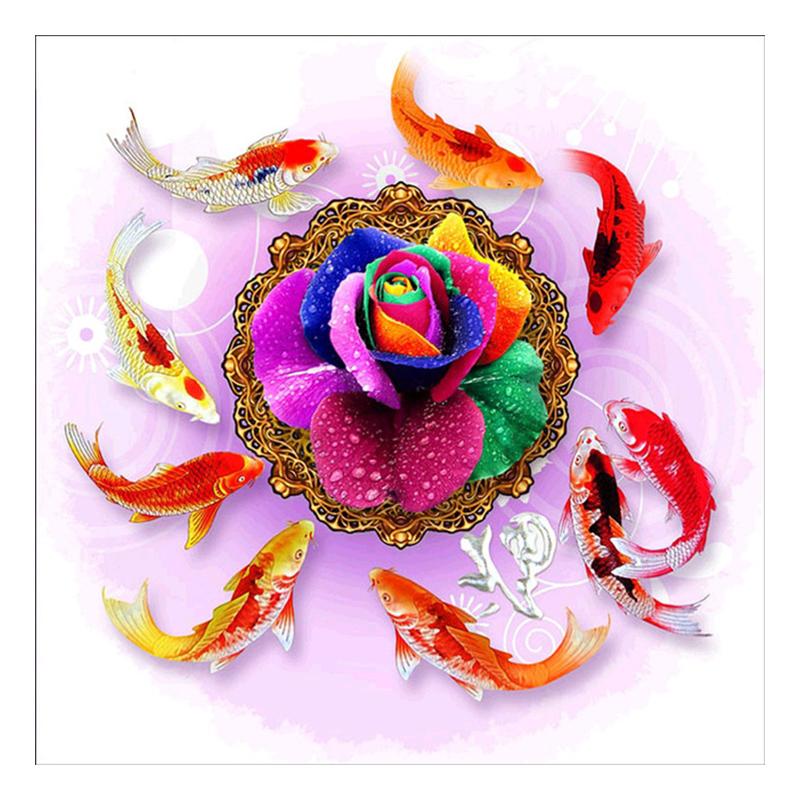5D Diy алмазная живопись цветок роза вышивка крестиком полная круглая дрель вышивка Алмазная мозаика картина из страз Декор подарок