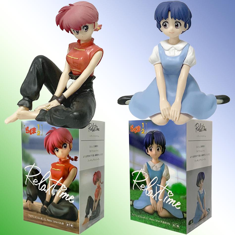 НОВИНКА В НАЛИЧИИ 10 см Ranma 1/2 Тэндо Аканэ Ранма ПВХ Аниме Фигурка Периферия Каваи Сидячие Игрушки Настольные Украшения для Автомобиля Модель Подарки