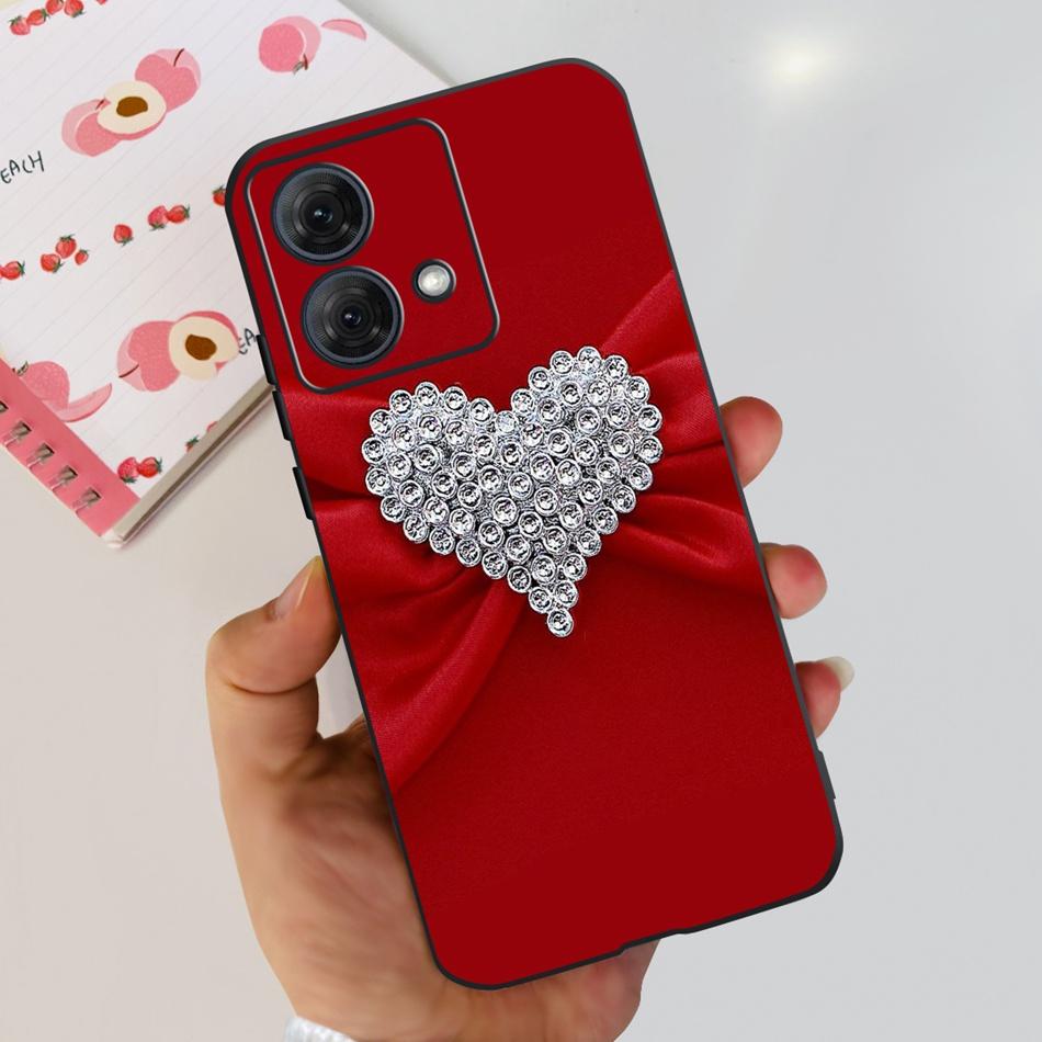 For Motorola Moto G84 Case MotoG84 G 84 5G 2023 Cute Painted Soft Silicone TPU Phone Back Cover Bumper