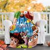 Customizable Toy Story Throw Blanket – Personalized Name, All-Season Cozy Snug Blanket, Machine Washable, Personalized Blanket