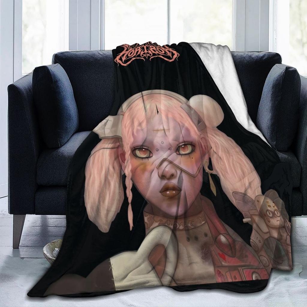 Bring Me The Horizons Super Soft Blanket BMTH Music Album Picnic Throw Blanket Winter Print Flannel Bedspread Sofa Bed Cover