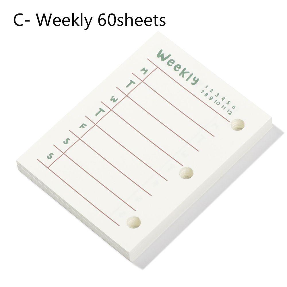 Блокнот на кольцах Внутренний блок Дневник 3 отверстия Сменные внутренние листы Листы для вставки