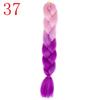 Ombre Braiding Hair Extensions 24inch 115g Synthetic Jumbo Braids Hair Fiber Pink Purple Blue Green
