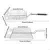 Grilling Basket Cooking Tool Folding Grill Kitchen Gadget for Vegetable Family Party Chicken