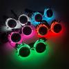 New Luminous Glowing Glasses LED Steampunk Glasses With Lights Bar Nightclub Supplies Neon Sunglasses Eyewear Props