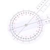 Калиброванный гониометр на 360 градусов, физиомедицинская линейка для измерения угла суставов