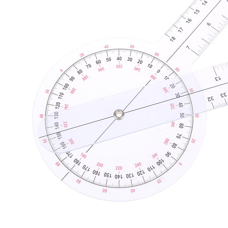 Калиброванный гониометр на 360 градусов, физиомедицинская линейка для измерения угла суставов