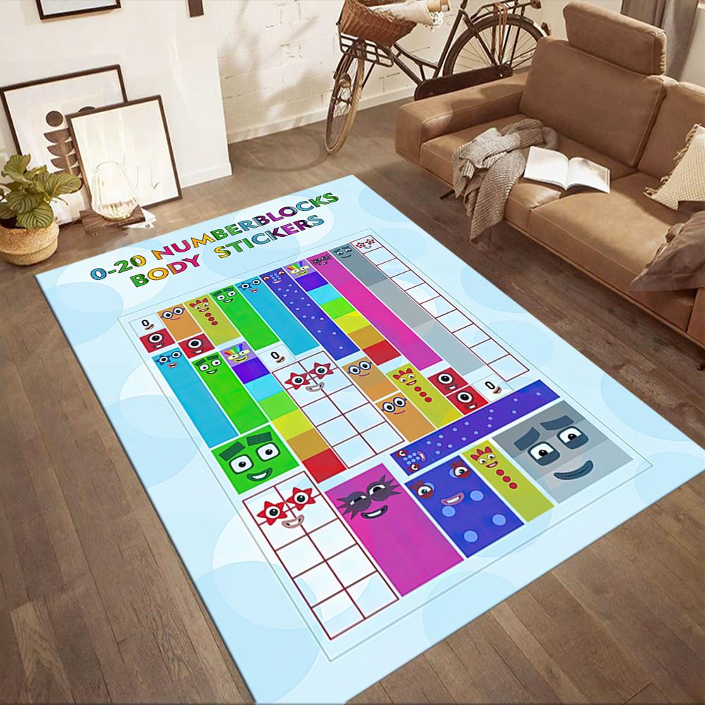 Numberblocks Floor Mat Suitable for Balcony Outdoor Playrooms Foyer Anti-slip Rug Office home decor Perfect Gift for Friends & Family
