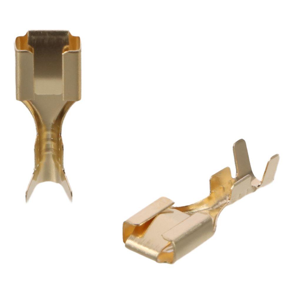 1/4 дюйма (6.3mm) Spade Quick Splice Crimp Female Медный провод Клемма Аппаратные Детали