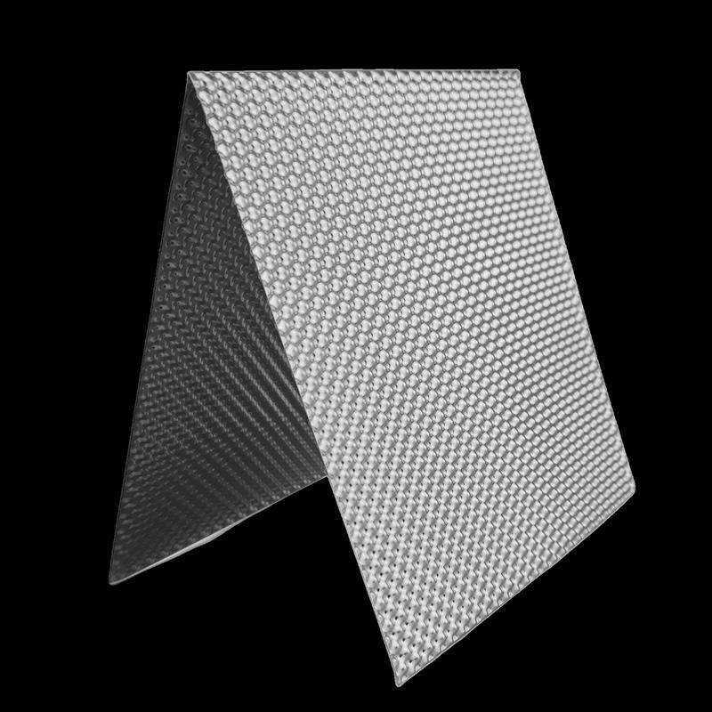 Рельефный алюминиевый теплозащитный экран, теплозащитный экран, противопожарный поддон, топливный бак, серебристый турбоколлектор, алюминий