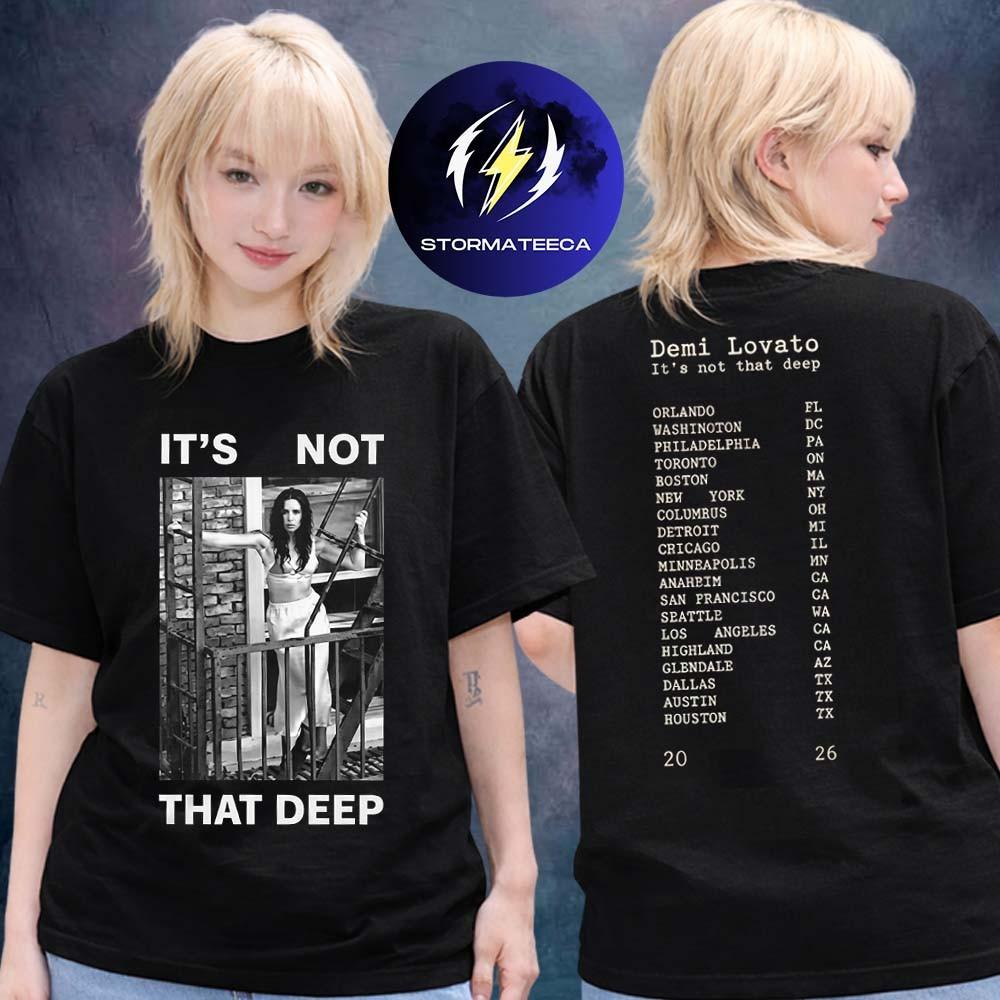 Мерч Деми Ловато Тур It Not That Deep 2026 Фото Даты Тура Футболка