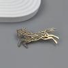 Stainless Steel Metal Horse Brooch Vintage Animal Brooches Jewelry Men Suit Clothes Pin Accessories