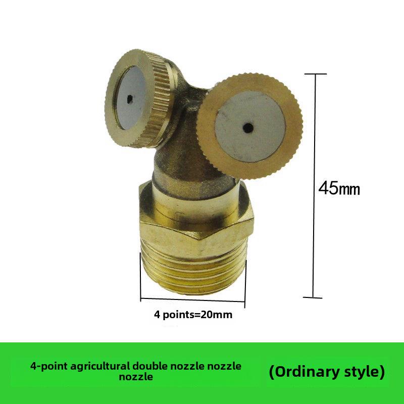 Форсунка высокого давления из меди для распыления тонким туманом для контроля пыли и охлаждения в строительстве и сельском хозяйстве