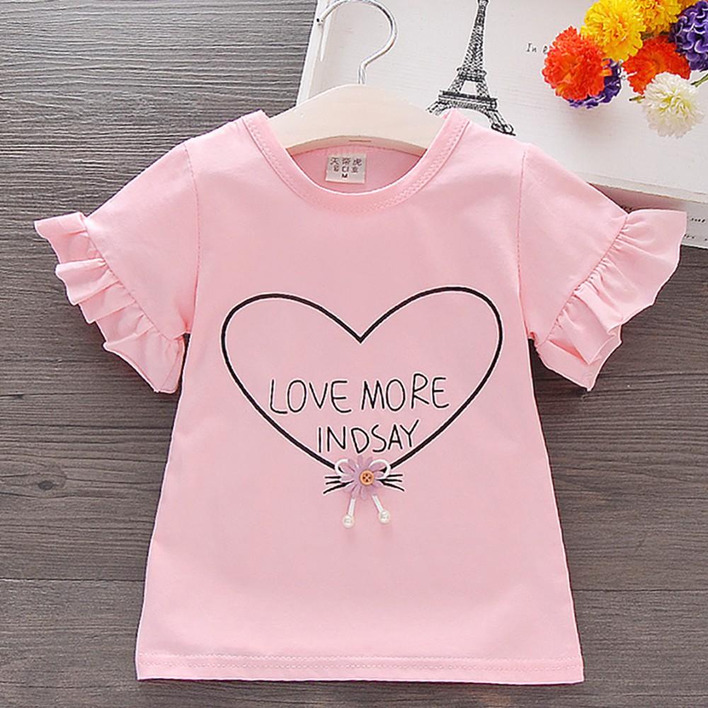 Футболка с сердцем для девочки