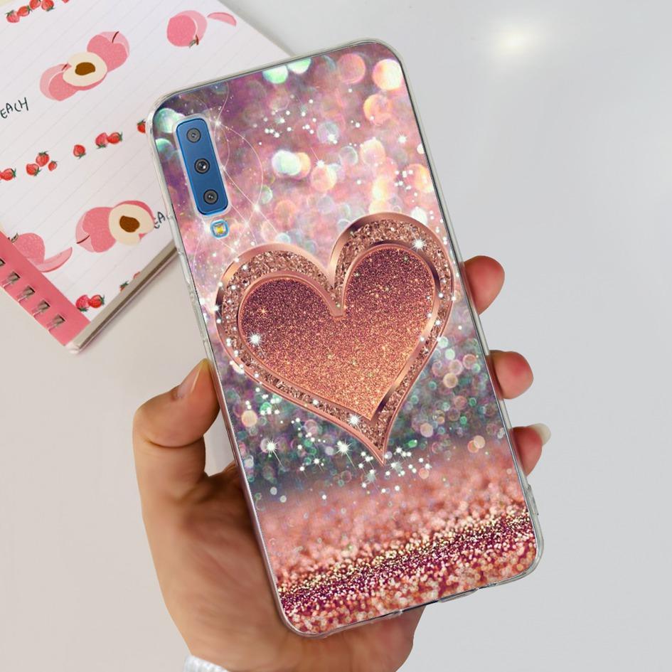 Силиконовый Чехол Для Samsung Galaxy A7 2018 Чехол A750 A750F Чехол Прозрачный ТПУ Модный Чехол Для Телефона Для Samsung A 7 2018 SM-A750F Fundas