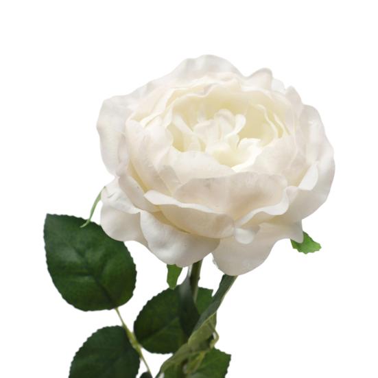 Artificial Rose Flower Fake Real Touch Rose with Stem Big Bloom Rose Branches for Wedding Bouquet Party Valentine's Day Floral