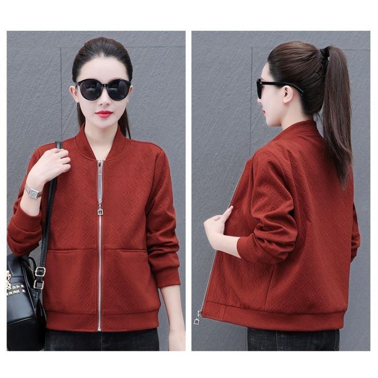 Модная и универсальная короткая куртка для женщин, повседневная бейсбольная куртка на весну и осень с шикарным видом