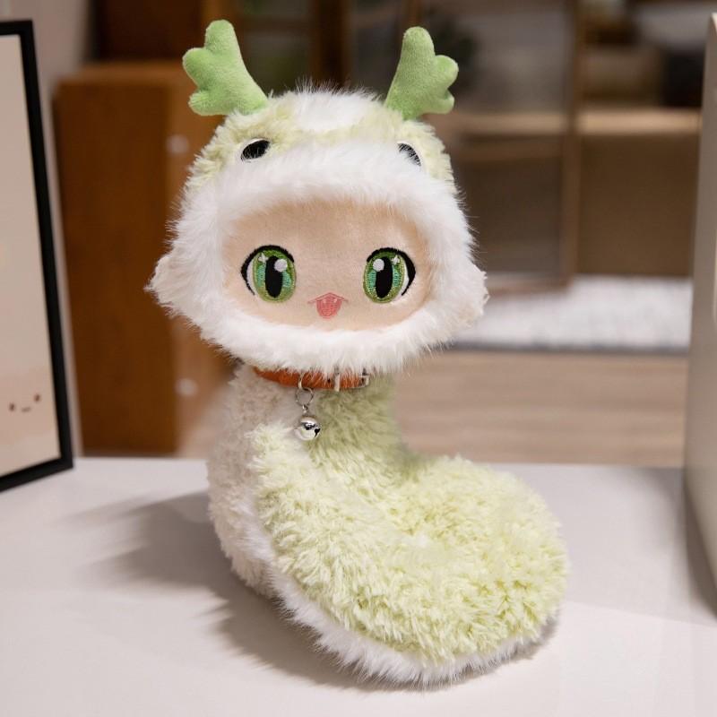 Яркая плюшевая игрушка-змея, милая кукла-змея для малышей с ПП-хлопком, идеально подходит для подарков