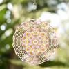 Vibrant Floral Metal Wind Spinner Colorful Garden Hanging Decor Four Seasons Outdoor Chime Perfect Gift for Mother