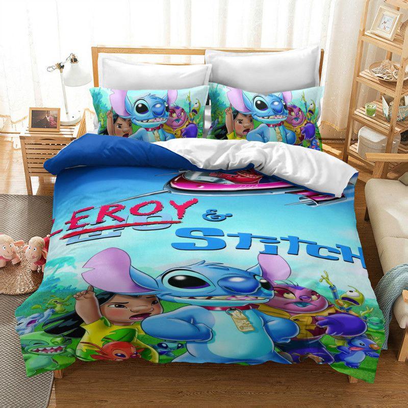 Cozy Lilo Stitch Bedding Set With Stylish Duvet Cover And Pillowcase Design