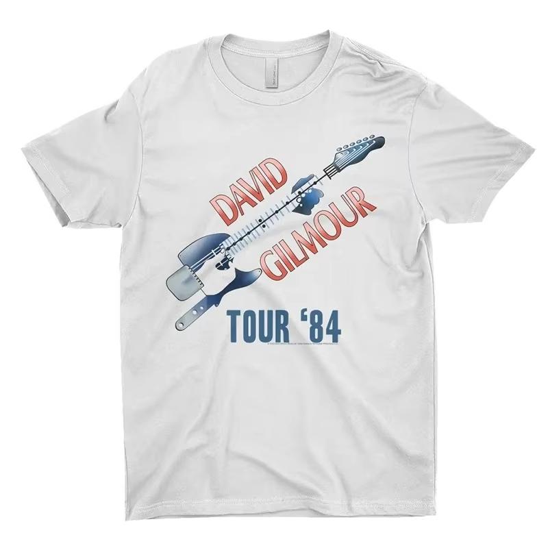 Men and women Harajuku streetwear hiphop fashion cotton top summer new Tshirt David Gilmour poster printed Tshirt