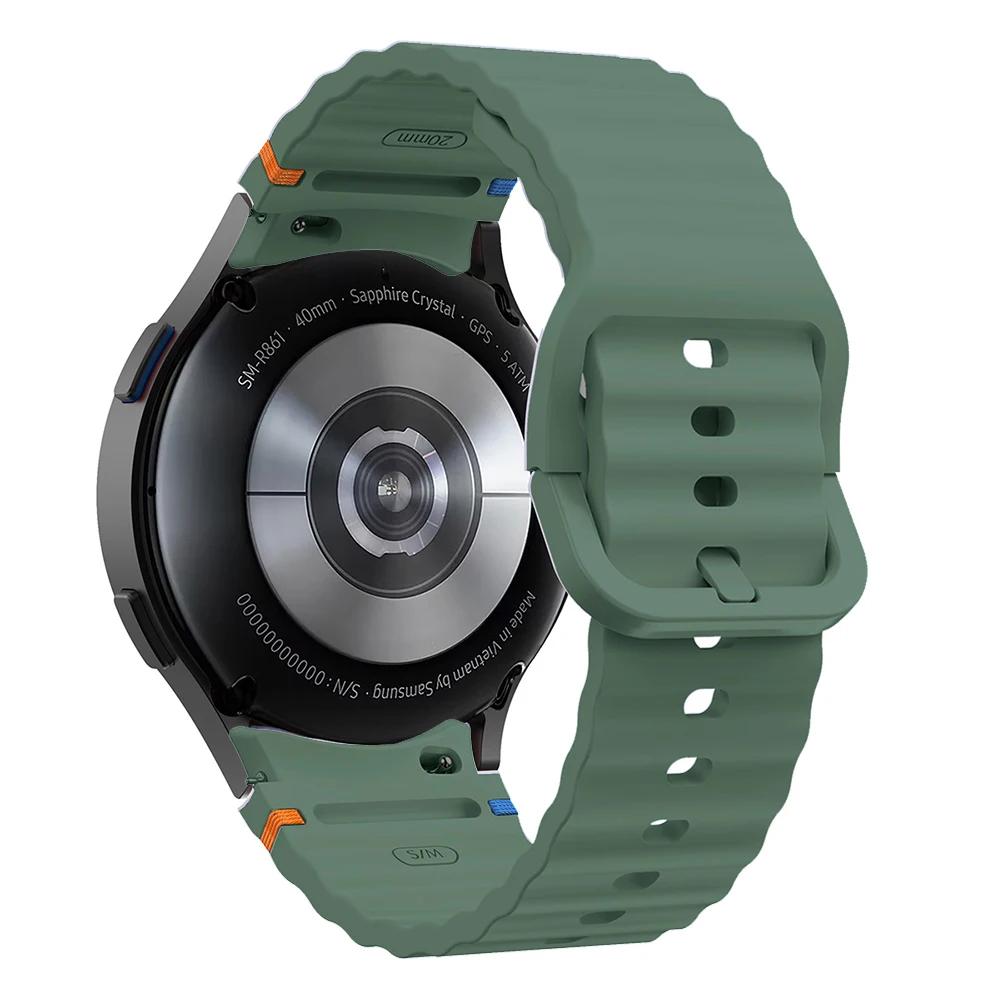 Original Silicone Band for Samsung Galaxy Watch 7 6 5 4 44mm 40mm 5Pro 45mm Bracelet for Galaxy 4/6Classic 42mm 46 43 47mm Strap
