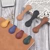 Dual Magnetic Ends Bookmark Engraved Faux Leather Book Mark Clip Retro Design
